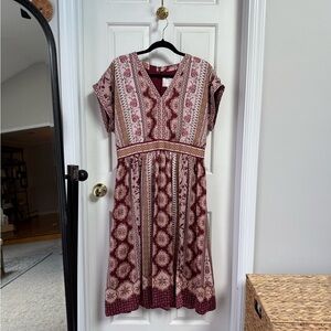 GalMeetsGlam Liza Patterned Dress